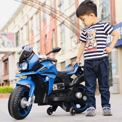 Заказ Желтая езда на игрушечном электрическом мотоцикле для детей и ярких колес