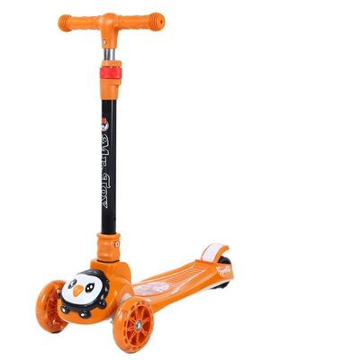 3 PU колеса LED Baby Kick Scooter Продажа для детей Функция музыкальное освещение с одним щелчком мыши складывание