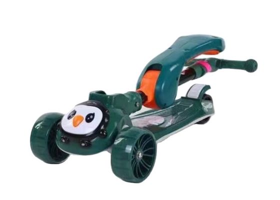 3 PU колеса LED Baby Kick Scooter Продажа для детей Функция музыкальное освещение с одним щелчком мыши складывание