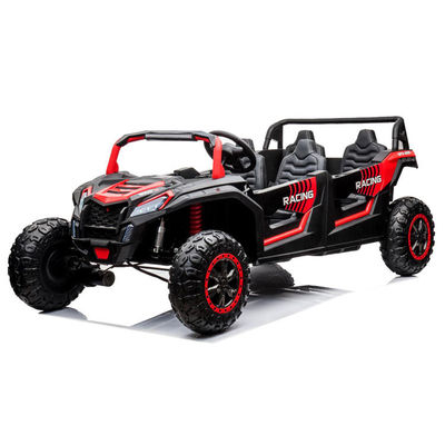 Дистанционное управление 24v UTV 4 места езда на автомобилях для взрослых и детей в красно-розовом цвете